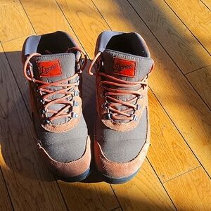 Danner ortholite orange and green hiking boots size 9